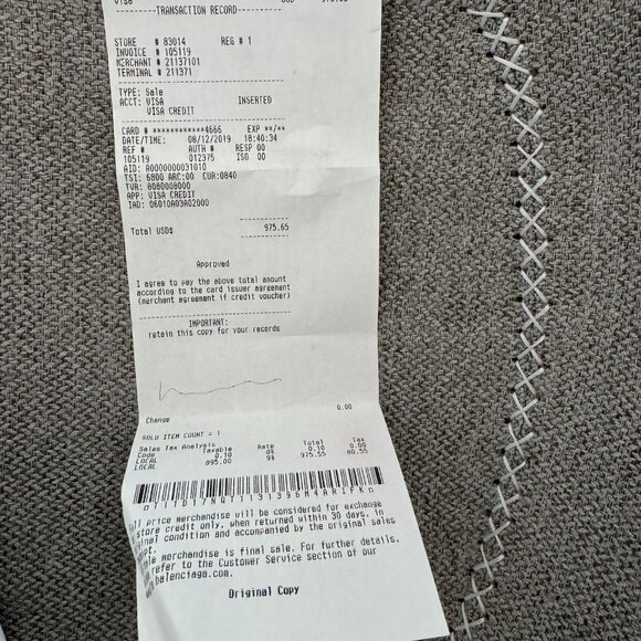 100% auth only worn a few times Balenciaga triple S with receipt - Picture 10 of 10